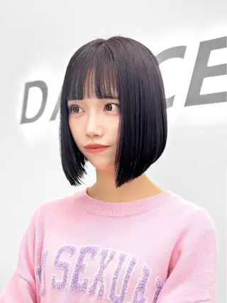 ショート カラー ヘアアレンジ 縮毛矯正🤍 盛れるボブ/ひかりのヘアスタイル