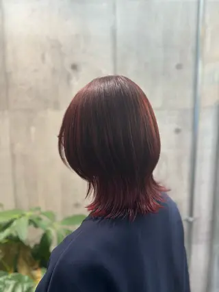 ショート ハイトーン/メンズ/ ウルフ特化 小松のヘアスタイル