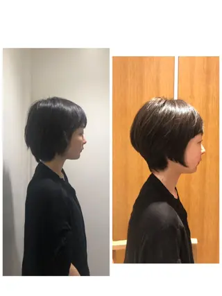 ショート 中尾 文哉のヘアスタイル