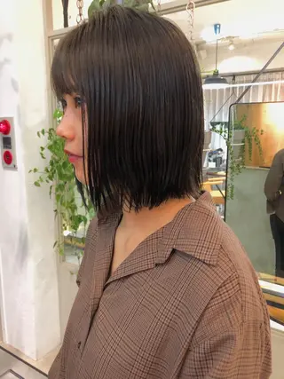 ミディアム カラー 白髪ぼかし/ショート /ミニボブだいじのヘアスタイル