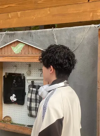 パーマ ヘアアレンジ メンズ 20代〜40代 大塚🌱松原大将のヘアスタイル