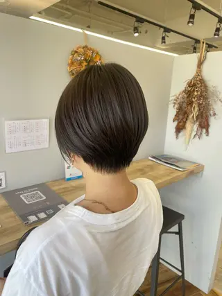 ショート カラー Rena/韓国 /ワンホンヘアのヘアスタイル