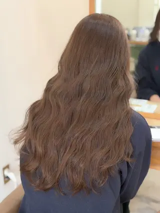 ロング メンズスタイル バレイヤージュ　齋藤のヘアスタイル