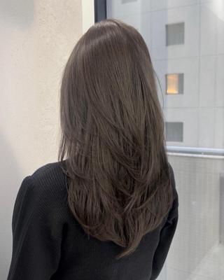カラー 韓国風小顔カット🫧 トレンドスタイルのヘアスタイル