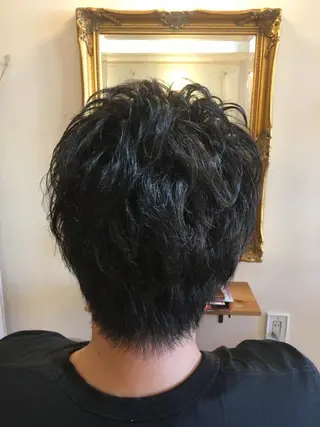 パーマ メンズ plaatje 義見のヘアスタイル
