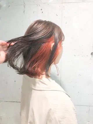 セミロング カラー パーマ ヘアアレンジ メンズ キッズ ネイル マツエク・マツパ 当日予約⭕️ Rene’のヘアスタイル