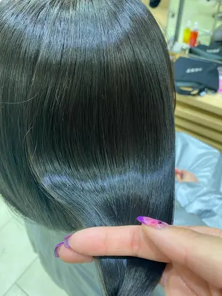 ロング カラー ヘアアレンジ TSUNA 🌙 Lim 五反田のマツエク・マツパデザイン