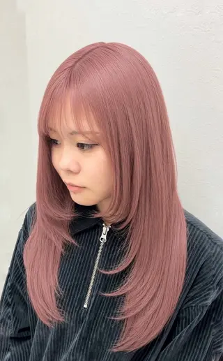 ロング カラー 【暖色カラー+色持ち 重視】💟まなみのヘアスタイル