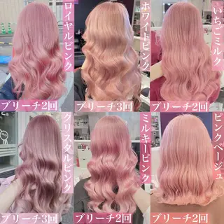 ロング カラー ヘアアレンジ メンズ キッズ マツエク・マツパ ブリーチの髪様 MASATOのヘアスタイル