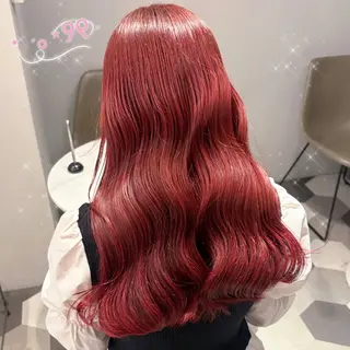 ロング カラー 顔周り/ガーリー /ヘアメ/あつはのヘアスタイル