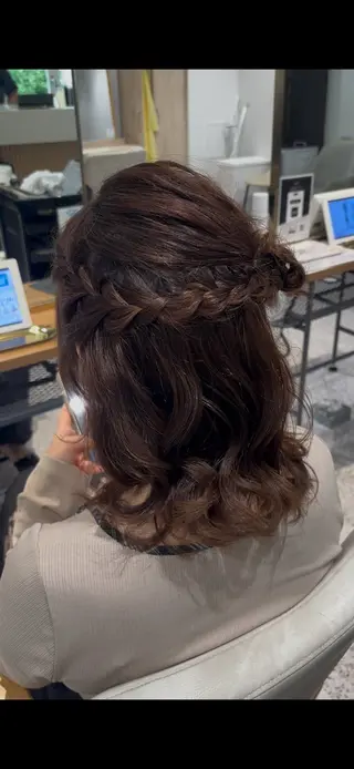 セミロング ヘアアレンジ カラー/髪質改善 ジュリ❤️‍🔥のヘアスタイル