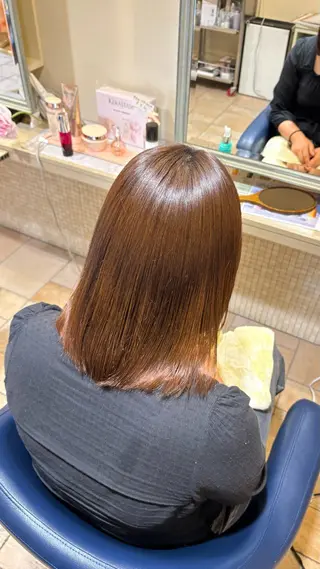 ミディアム 井本 帆香のヘアスタイル