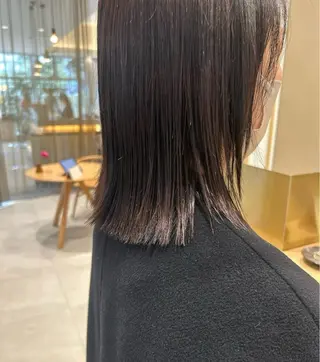 ミディアム カラー 寺岡 美結希のヘアスタイル
