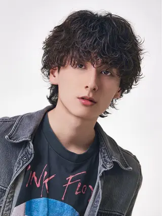 ミディアム メンズ 浜本 琉聖のヘアスタイル