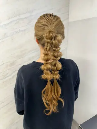 ロング ヘアアレンジ 🎀透明感 カラーHiROEのヘアスタイル