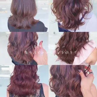 セミロング レイヤー/艶髪カラー 森本くるみのヘアスタイル