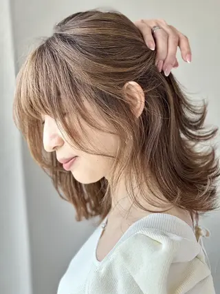 ミディアム 🫧岩立 高田馬場/新宿　🫧のヘアスタイル