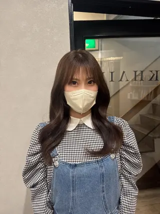 ロング カラー Rena/韓国 /ワンホンヘアのヘアスタイル