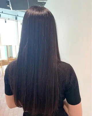 ロング 透明感カラー ボブ/ 直感カラー診断のヘアスタイル