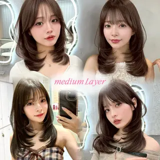 セミロング 大宮/ボブ/ショート misuzu🎀🤍のヘアスタイル