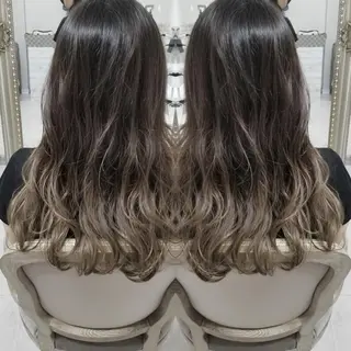 ロング カラー ヘアアレンジ See by merのマツエク・マツパデザイン