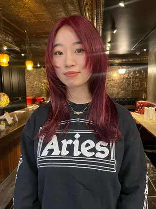 ロング カラー 圧倒的デザイン力 店長🎨RENAのヘアスタイル