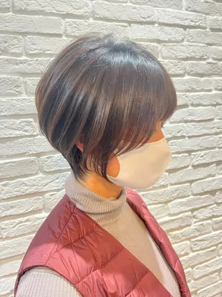 ショート カラー 襟足でお悩みの方✂︎ くびれ職人ハシモトのヘアスタイル