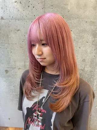 ロング カラー ✨️艶ハイトーン特化 ✨️佐藤望のヘアスタイル