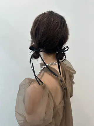 ミディアム ヘアアレンジ レイヤー/ヘアセット 💐nao.のヘアスタイル
