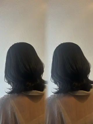 ミディアム 杉本 奈々美のヘアスタイル