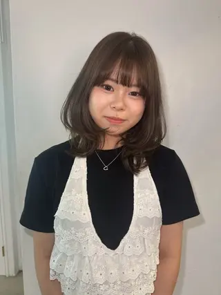 セミロング 愛/한국어◎ Hightone✨のヘアスタイル