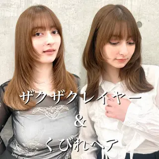 ミディアム 韓国/ハッシュカット /レイヤー🧸千純のヘアスタイル