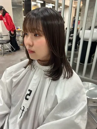 ロング カラー パーマ ヘアアレンジ ショートヘア原宿 fifth コシのヘアスタイル
