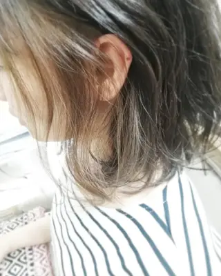 ミディアム カラー ヘアアレンジ See by merのマツエク・マツパデザイン