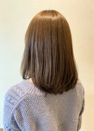 ミディアム カラー 大畑 利奈のヘアスタイル