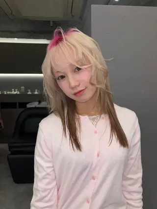 セミロング カラー デザインカラー /rioのヘアスタイル