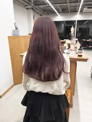 ロング カラー ヘアアレンジ ena/ブリーチなし 透明感・レイヤー🎀のヘアスタイル