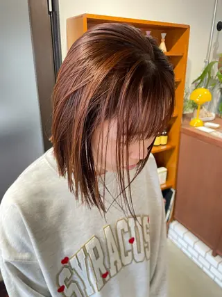 ミディアム カラー kaito /都立大学herのヘアスタイル