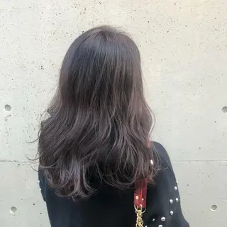 セミロング カラー 酸性縮毛矯正🧴韓国 レイヤー/髪質改善のヘアスタイル