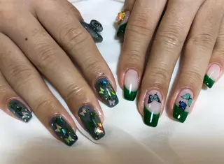 ネイル パラあり！フィルイン 美フォルムのネイルデザイン