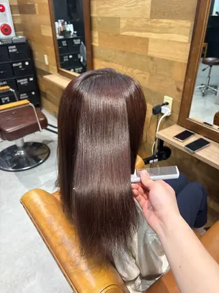 ロング カラー 藤井 セリのヘアスタイル
