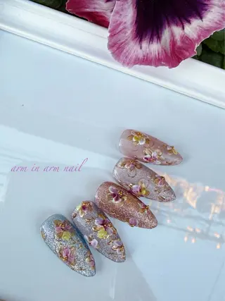 ネイル arm in arm ︎✿Yamamotoのマツエク・マツパデザイン
