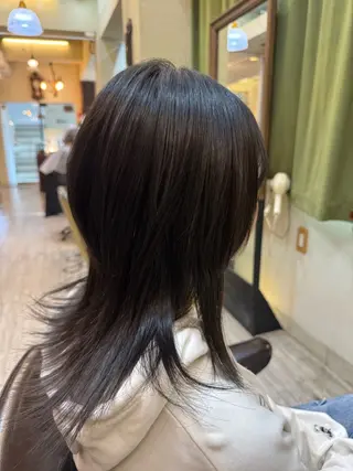 ミディアム 関原 沙知のヘアスタイル