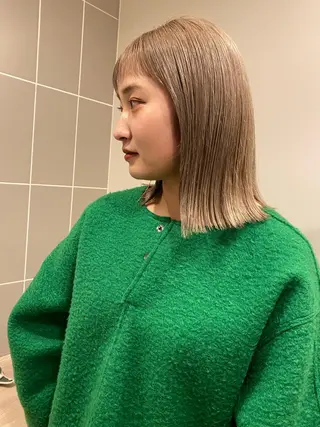 ミディアム カラー メンズ清潔感のプロ 💈メンズパーマ藤田のヘアスタイル