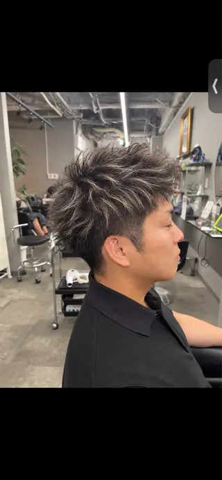 カラー パーマ メンズ ブリーチ/縮毛矯正 ✨ミラクルクッポ✨のヘアスタイル