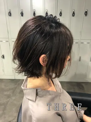 ショート カラー パーマ kenta GATTACAのヘアスタイル