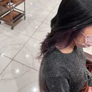 ロング カラー ヘアアレンジ 小白井 由美のヘアスタイル