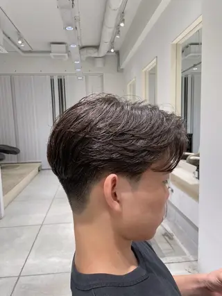 ショート パーマ メンズ ブリ—チ🎨パ—マ 🌿表参道ちえ🌿のヘアスタイル