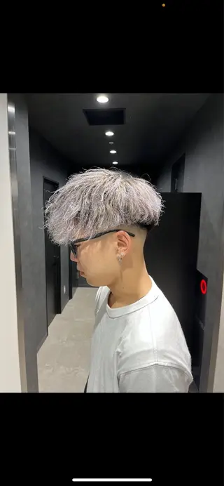ショート カラー パーマ メンズ 🔥メンズ 特化🔥菊水皐暉🔥のヘアスタイル