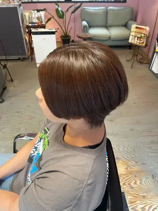 ショート カラー 藤野 海翔のヘアスタイル